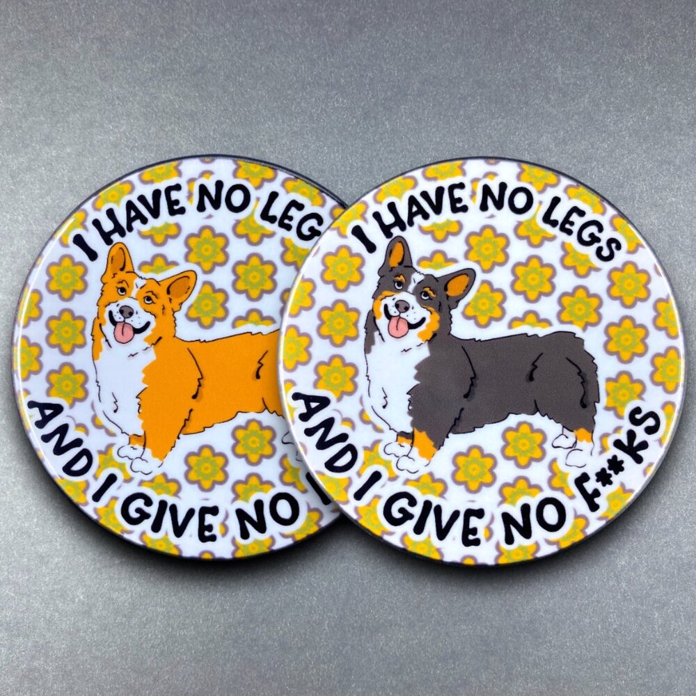 Pembroke Welsh Corgi Dog No Legs Handmade Accessories - 5 Item Types Available
